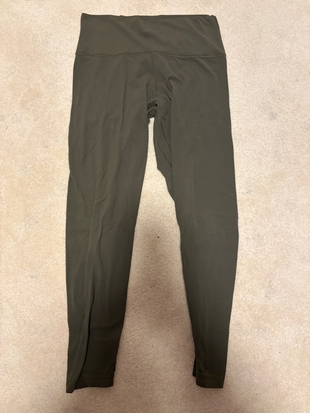 Aritzia TNA Butter Cheeky High Rise Olive Green Golden Leggings 12 Shade Fatigue